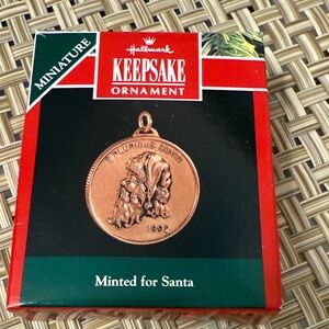 Hallmark Keepsake Miniature Ornament in Copper Tone